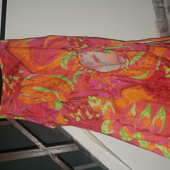 FARM RIO Tropical Print Spaghetti Strap Dress - Picture 4 of 7